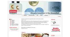 Desktop Screenshot of immex-saunashop.de